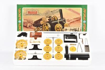 Lot 1009 - Mamod TWK1, Live steam traction engine kit with log trailer