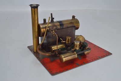 Lot 1029 - A Bowman live steam stationary steam engine, M122 twin cylinder, in original wooden box