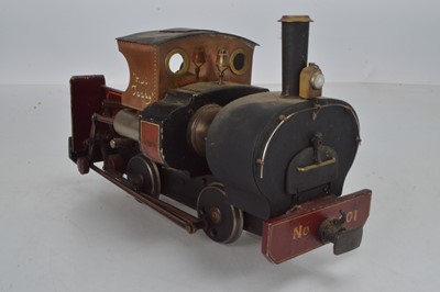 Lot 1045 - A kit / scratch built gauge 1 Hot Air engine with No 001 to the frames