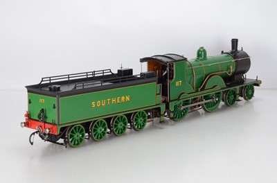 Lot 1051 - A professionally-built and painted 3 1/2" gauge T9 class 4-4-0 locomotive and tender (2)