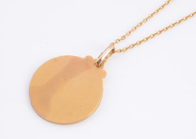 Lot 40 - A St Christopher pendant & chain necklace