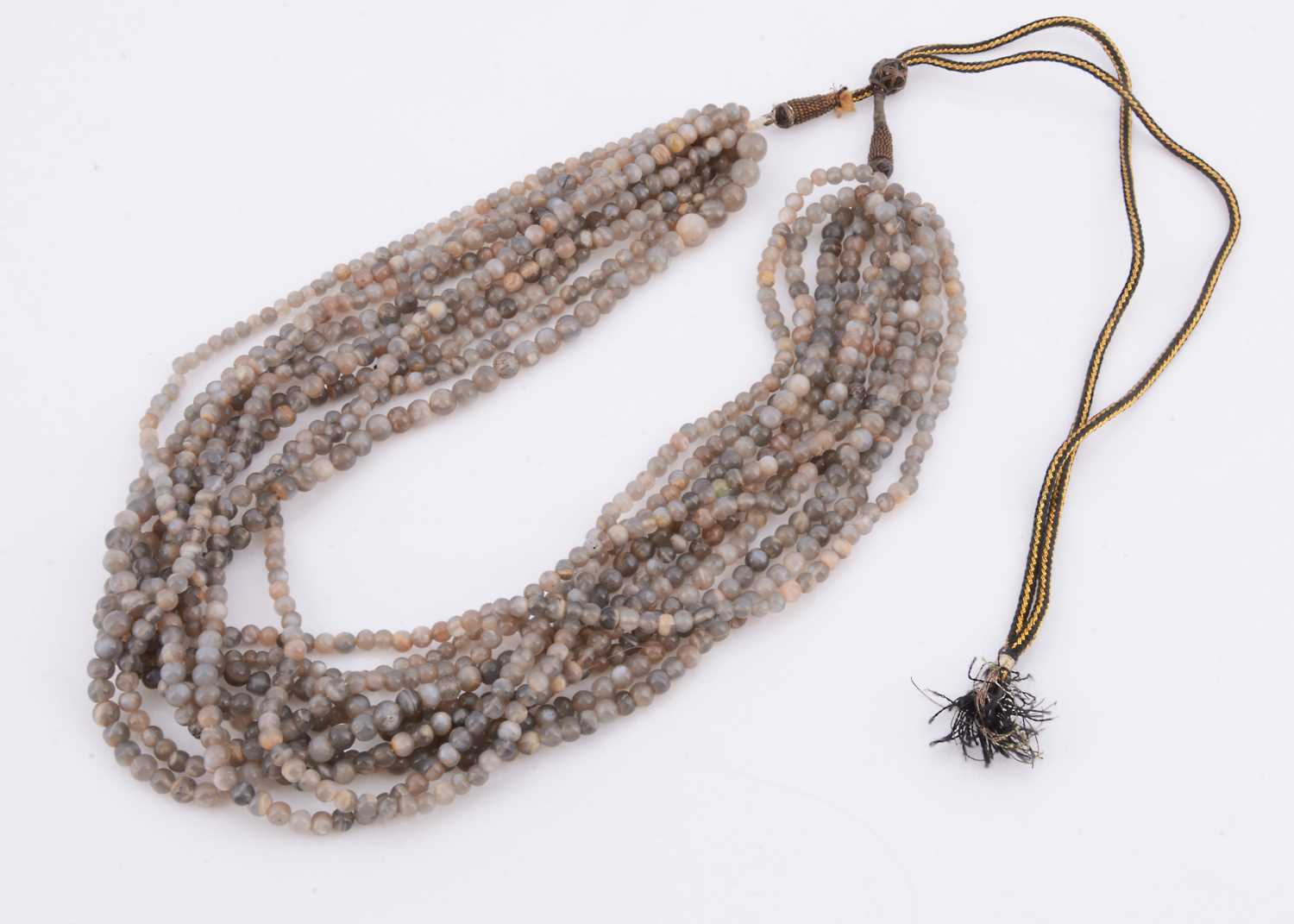 Lot 44 - A multi strand labradorite necklace