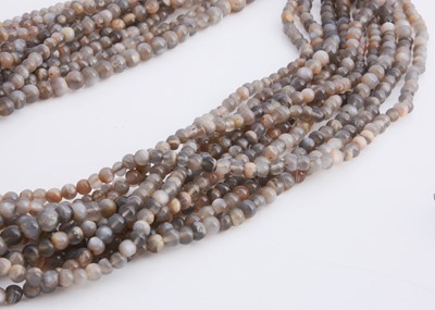 Lot 44 - A multi strand labradorite necklace