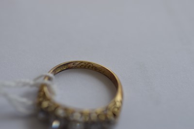 Lot 91 - An Edwardian 18ct gold five stone old cut diamond ring