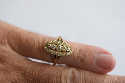Lot 93 - An 18ct diamond set dress ring
