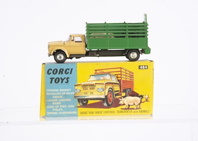 Lot 40 - A Corgi Toys 484 Dodge Kew Fargo Livestock Transporter