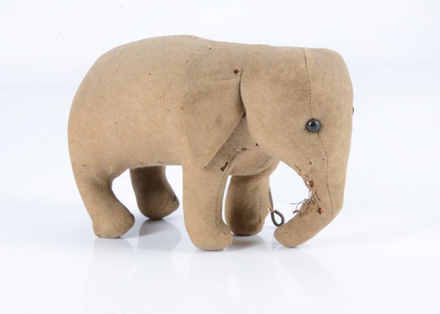 Lot 22 - An early German felt standing elephant, 1905-10