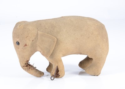 Lot 22 - An early German felt standing elephant, 1905-10