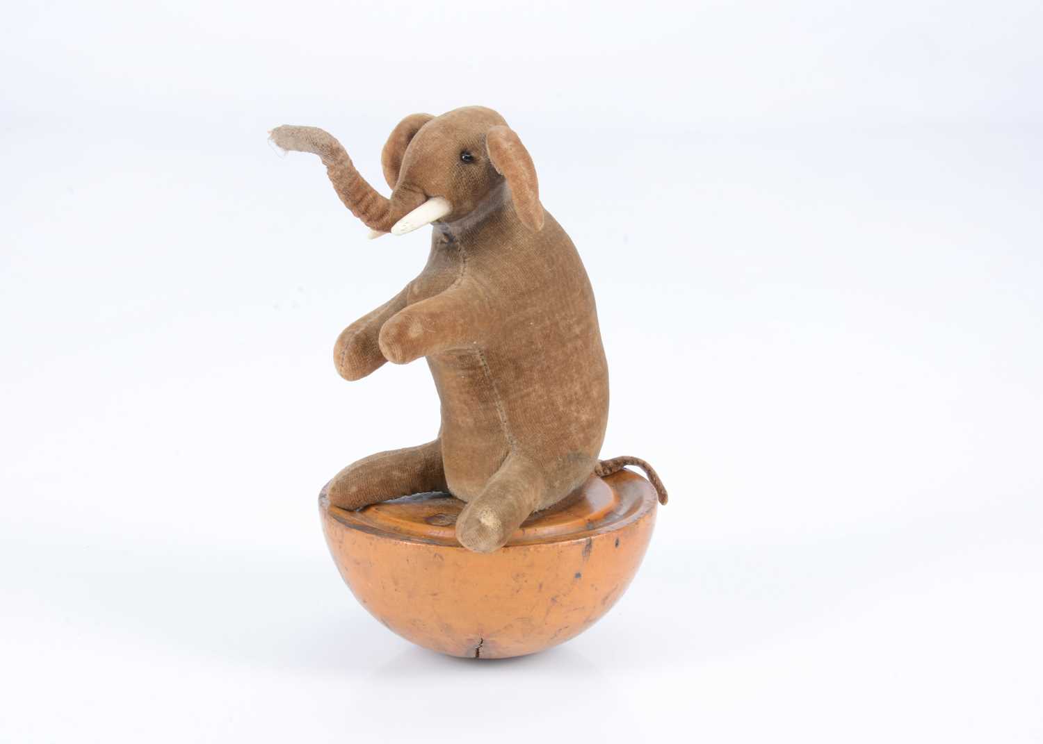 Lot 23 - A rare early Steiff tumbling elephant, possibly pre-button