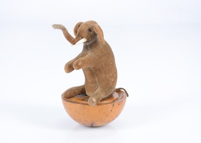 Lot 23 - A rare early Steiff tumbling elephant, possibly pre-button