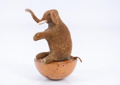Lot 23 - A rare early Steiff tumbling elephant, possibly pre-button