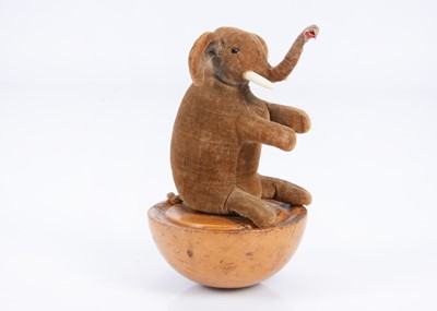 Lot 23 - A rare early Steiff tumbling elephant, possibly pre-button