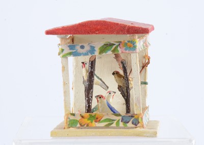 Lot 32 - An early 20th century Erzgebirge aviary