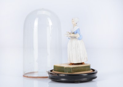 Lot 40 - An 19th century German figure of The Chocolate Girl after the painting by Jean-Etienne Liotard