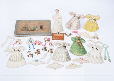 Lot 50 - A rare 1830s French paper doll ‘Le Trousseau de la Poupée’