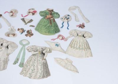 Lot 50 - A rare 1830s French paper doll ‘Le Trousseau de la Poupée’