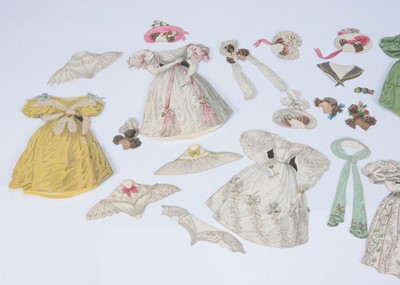 Lot 50 - A rare 1830s French paper doll ‘Le Trousseau de la Poupée’