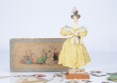 Lot 50 - A rare 1830s French paper doll ‘Le Trousseau de la Poupée’