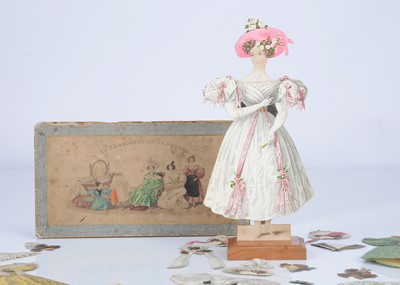 Lot 50 - A rare 1830s French paper doll ‘Le Trousseau de la Poupée’