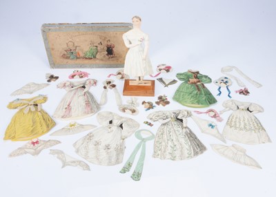 Lot 50 - A rare 1830s French paper doll ‘Le Trousseau de la Poupée’