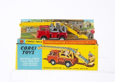 Lot 76 - A Corgi Toys 64 Working Conveyor On Forward Control Jeep FC-150