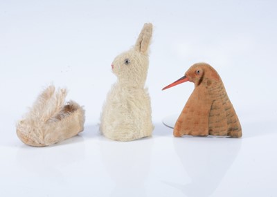 Lot 61 - An English white rabbit egg cosy, 1915/20s