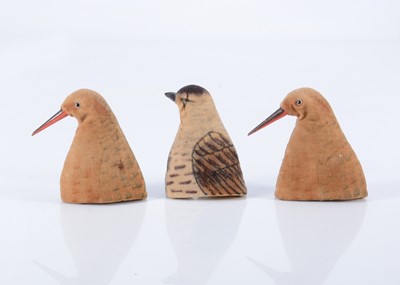 Lot 63 - Three English bird egg cosies, 1910/20s