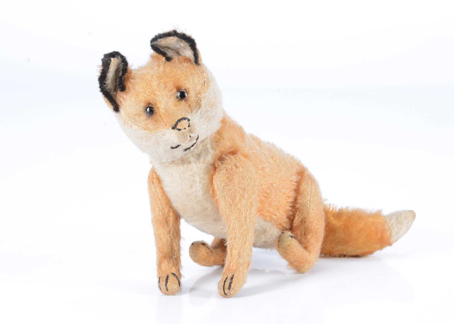 Lot 64 - An early 20th century Steiff five-way jointed fox