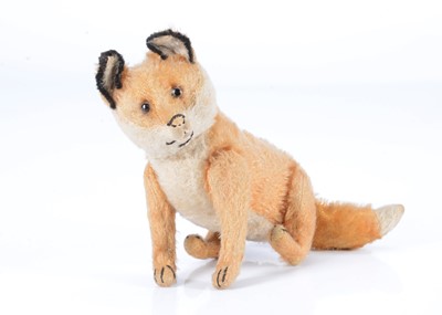 Lot 64 - An early 20th century Steiff five-way jointed fox