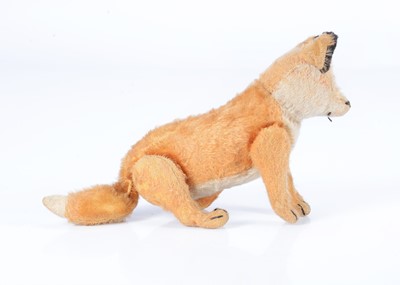 Lot 64 - An early 20th century Steiff five-way jointed fox