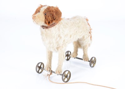 Lot 65 - A Steiff St. Bernard dog on wheels, circa 1911