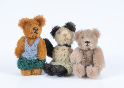 Lot 77 - Three post-war Schuco miniature teddy bears