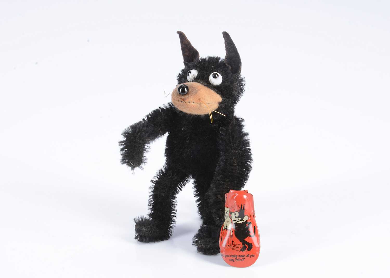 Lot 83 - A small British Felix the Cat soft toy, 1920s