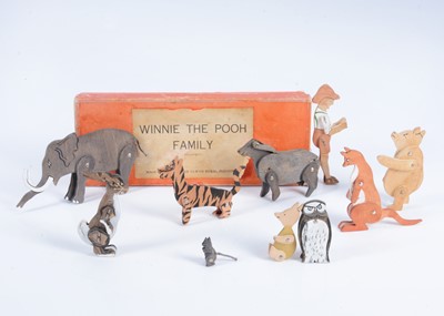Lot 84 - A rare 1920s ‘Winnie the Pooh Family’ boxed set by The Vale of Clwyd Rural Industries