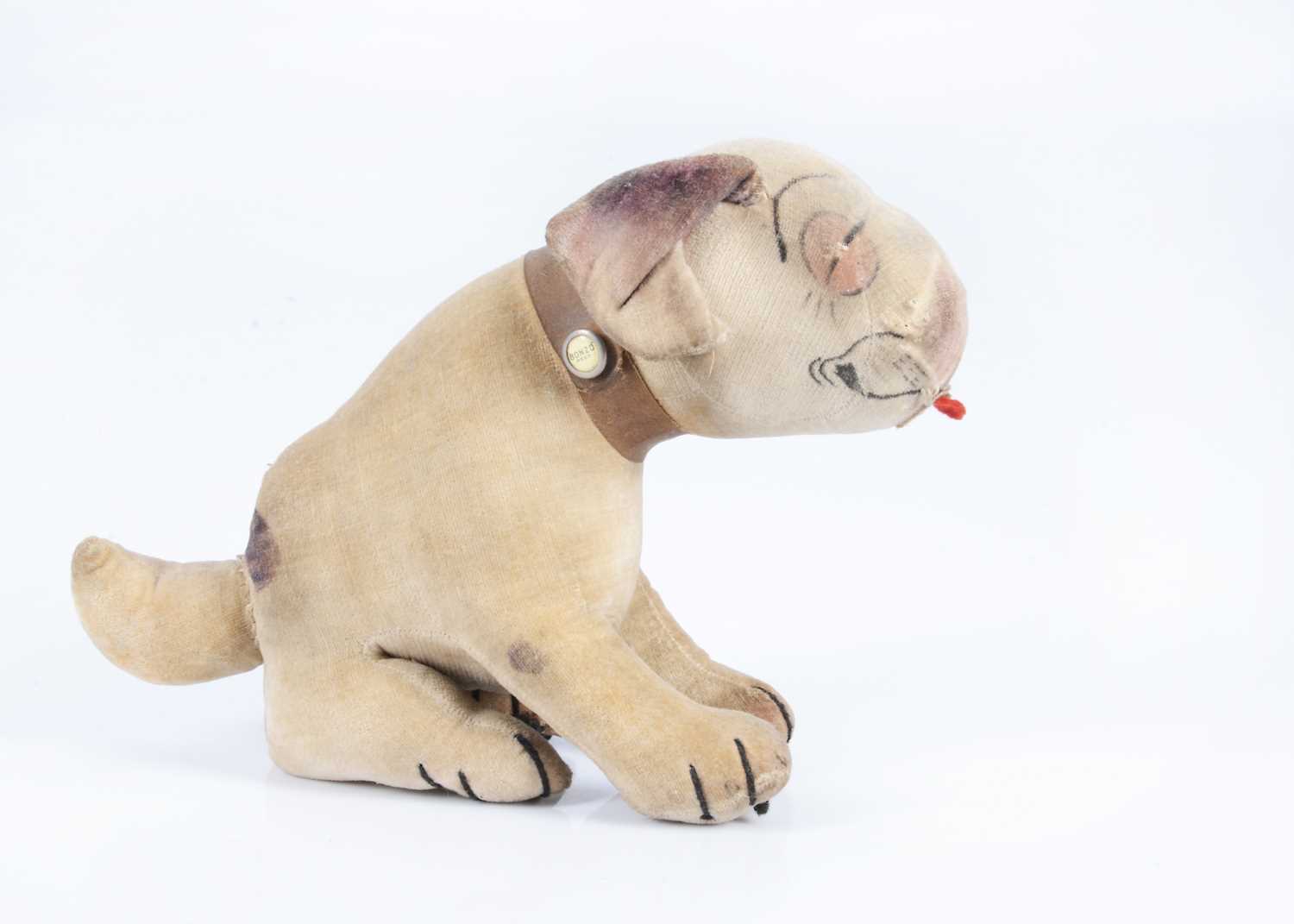 Lot 88 - A 1920s Chad Vally velvet Bonzo the dog