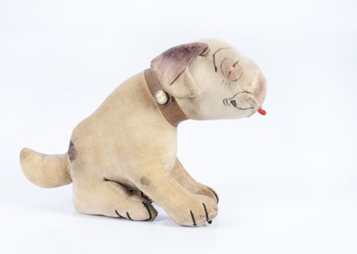 Lot 88 - A 1920s Chad Vally velvet Bonzo the dog