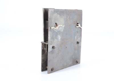 Lot 105 - An early 19th or possibly 18th century dolls’ house steel fireplace and fender