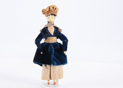 Lot 118 - An 19th century Grodnertal dolls’ house boy doll