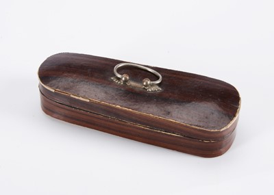 Lot 127 - An 19th century doll’s or dolls’ house violin and case sweet box (candy container)