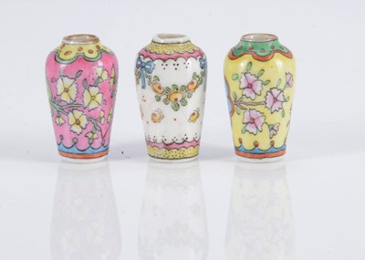 Lot 142 - Three Devres dolls’ house baluster vases