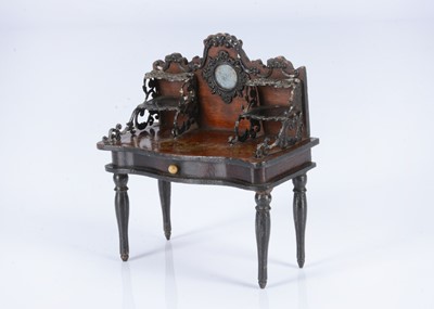 Lot 143 - An 19th century Waltershausen dolls’ house writing desk