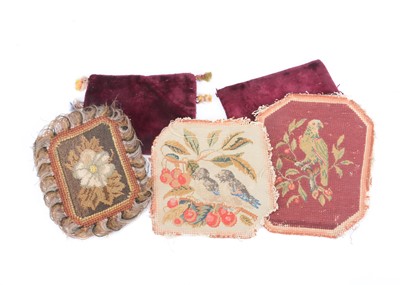 Lot 146 - 19th century embroidered dolls’ house carpets