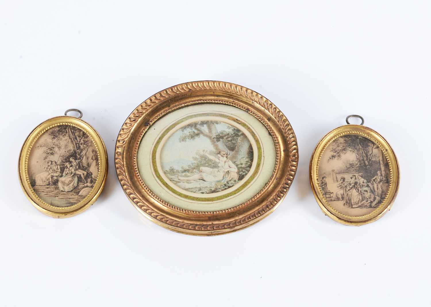 Lot 150 - Three 19th century miniature prints or dolls’ house pictures