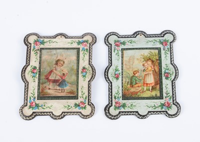 Lot 155 - Two 19th century printed card dolls’ house pictures