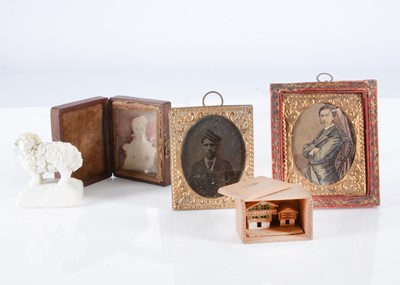 Lot 202 - A small 19th century miniature of a child on ivory