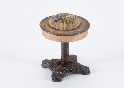 Lot 227 - An 19th century dolls’ house table pin cushion
