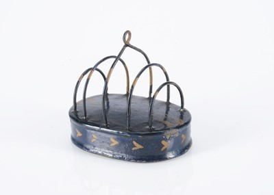 Lot 231 - A rare 19th century tinplate dolls’ house toast rack