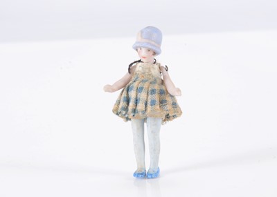 Lot 244 - A Hertwig all-bisque dolls’ house doll