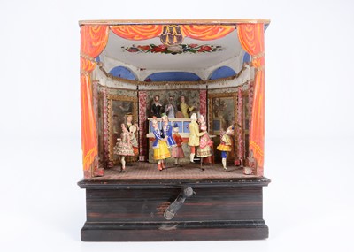 Lot 252 - A fine and rare mid 19th century German musical ballroom scene