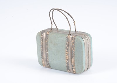 Lot 287 - An 19th century French fashion doll’s suitcase sweet container